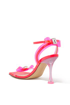 French Bow Square Toe Sandal